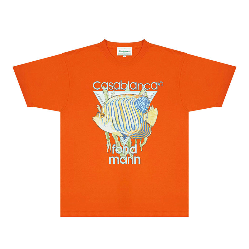 Casablanca T Shirts Fashion Print Street