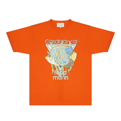 Casablanca T Shirts Fashion Print Street