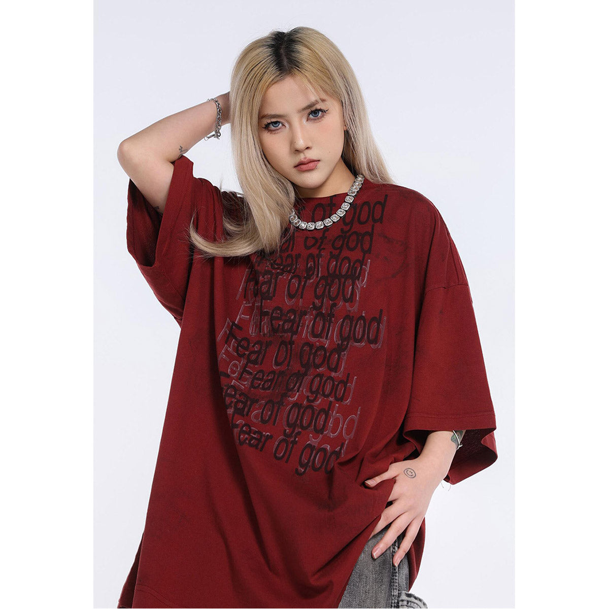 Unisex T-Shirts FOG Dirty Casual Loose T-Shirts
