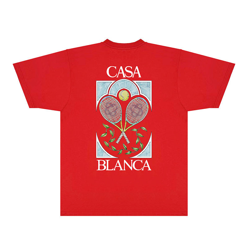 Casablanca T Shirts Fashion Print Street