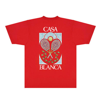 Casablanca T Shirts Fashion Print Street