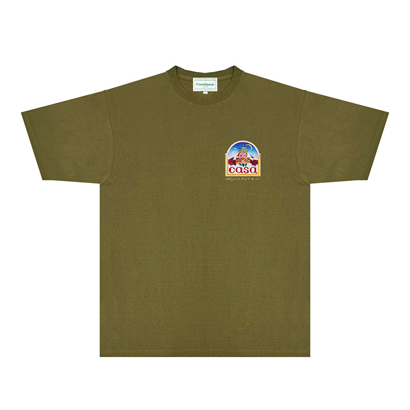Casablanca T Shirts Fashion Print Street