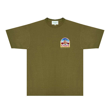 Casablanca T Shirts Fashion Print Street