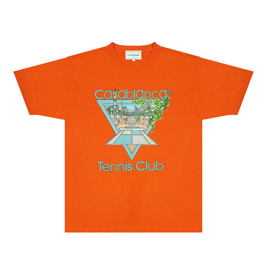 Casablanca T Shirts Fashion Print Street