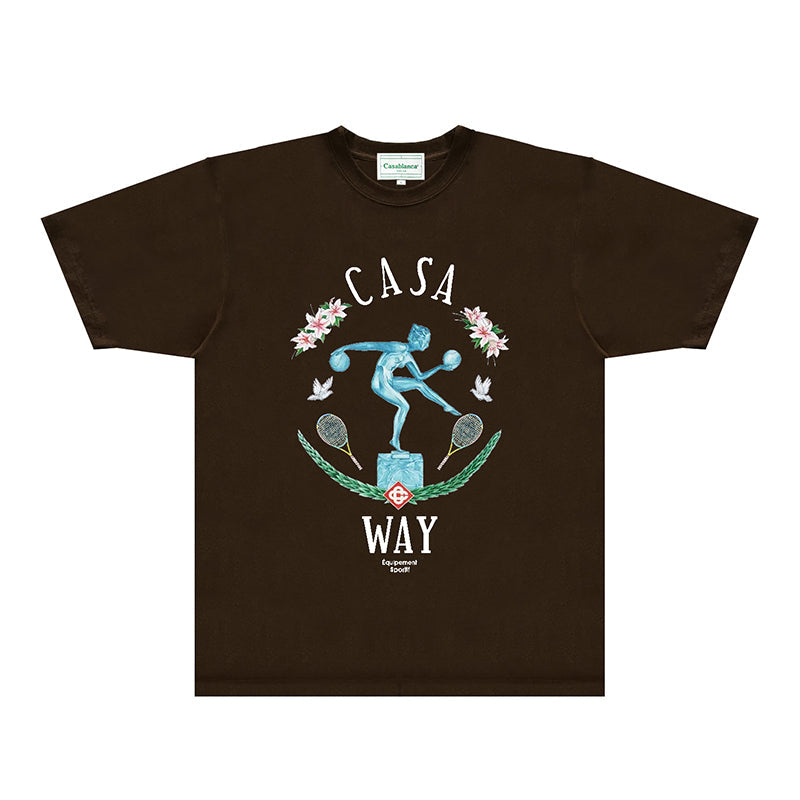 Casablanca T Shirts Fashion Print Street