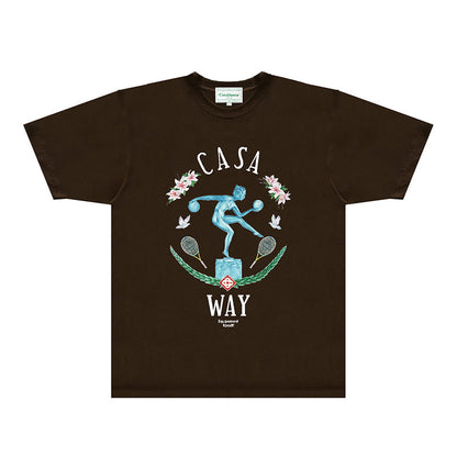 Casablanca T Shirts Fashion Print Street