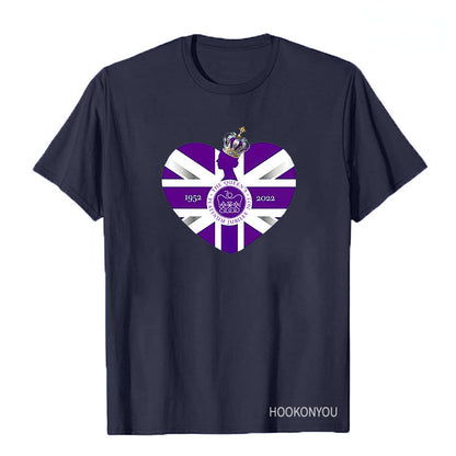 Inspired by Queen's Platinum Jubilee 2022 Elizabeth 70 Years T-shirt Graphic Print Crew Neck Short Sleeve
