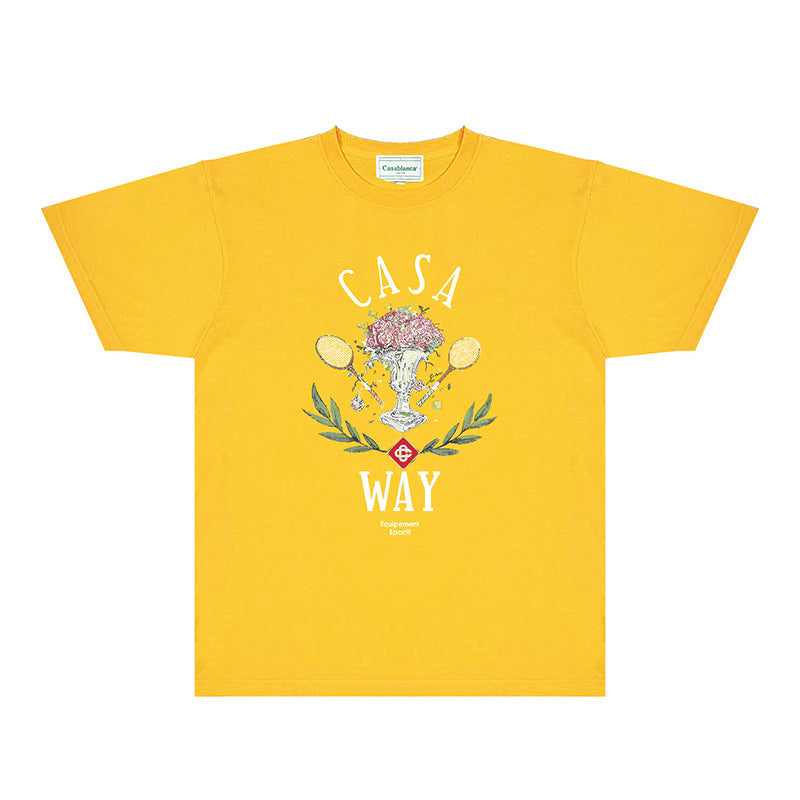 Casablanca T Shirts Fashion Print Street