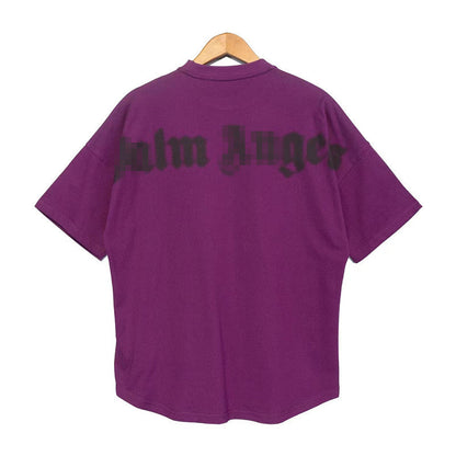 Palm Angels T Shirts Letter Short Sleeve T-shirt Men and Women Loose Half Sleeve