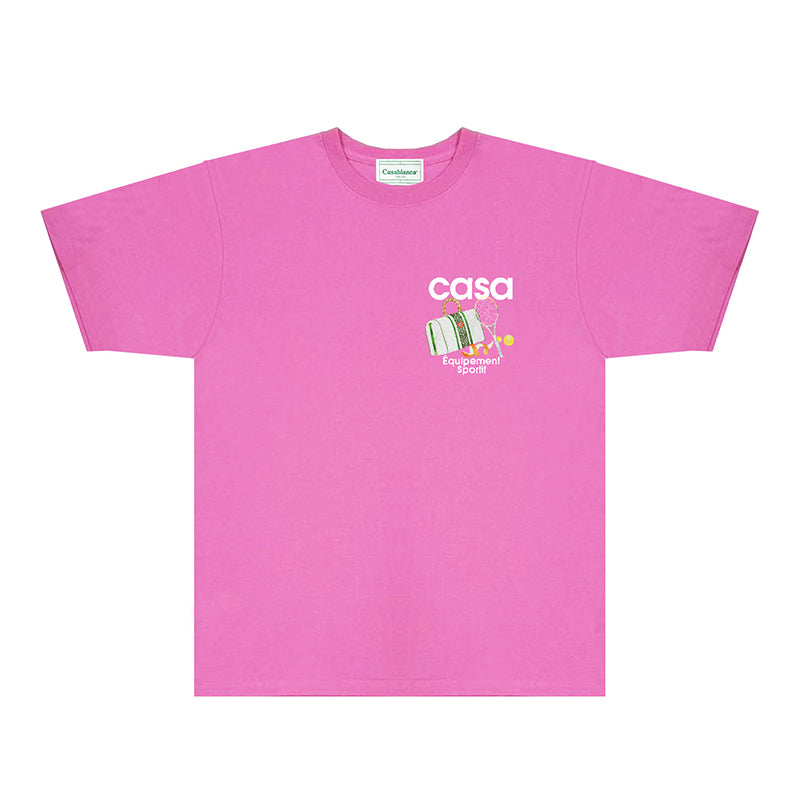Casablanca T Shirts Fashion Print Street