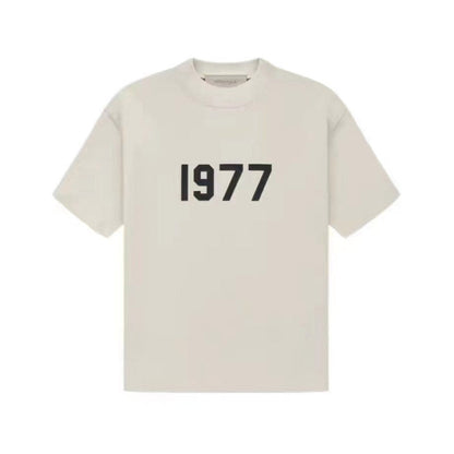 Fog Essentials T shirt Flocking Logo '1977' Loose T shirt