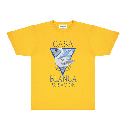 Casablanca T Shirts Fashion Print Street