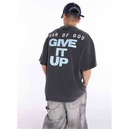 Unisex T-Shirts FOG VINTAGE Cotton Loose T-Shirts
