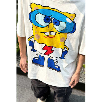Unisex T-Shirts SpongeBob SquarePants Cartoon Printed Cotton T-Shirt