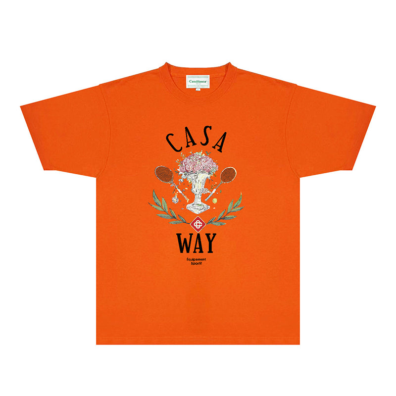 Casablanca T Shirts Fashion Print Street