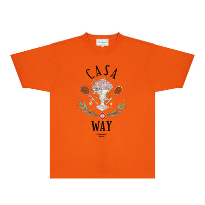 Casablanca T Shirts Fashion Print Street