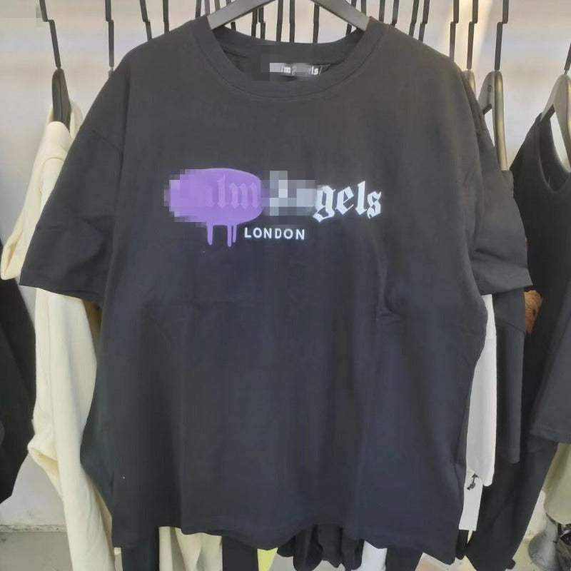Palm Angle T Shirts Angel Graffiti Loose Short Sleeve