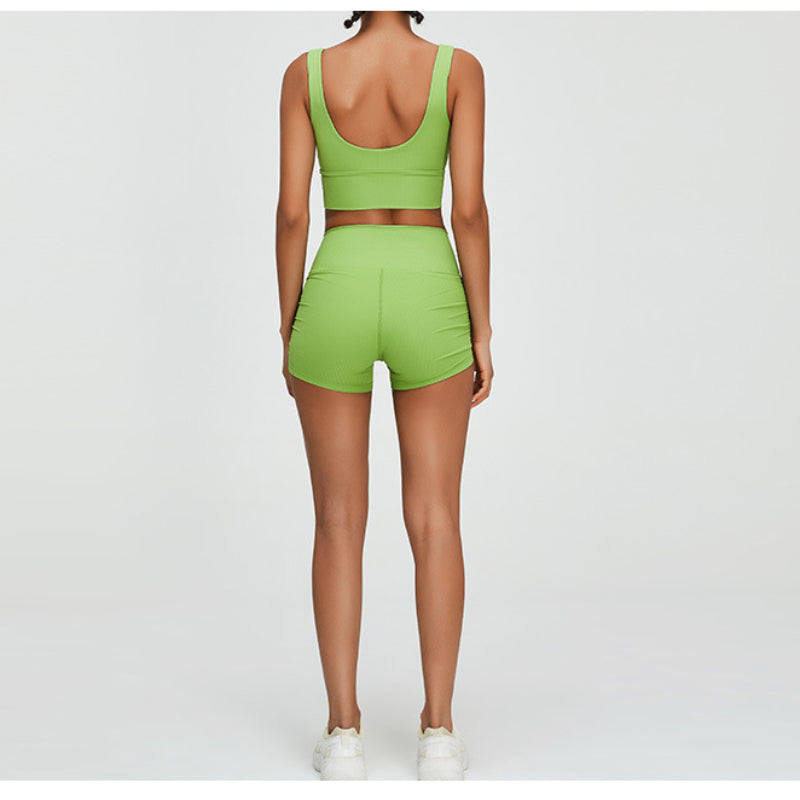 Women Yoga Set Sports Suit Sports Underwear Sports and Fitness Shorts