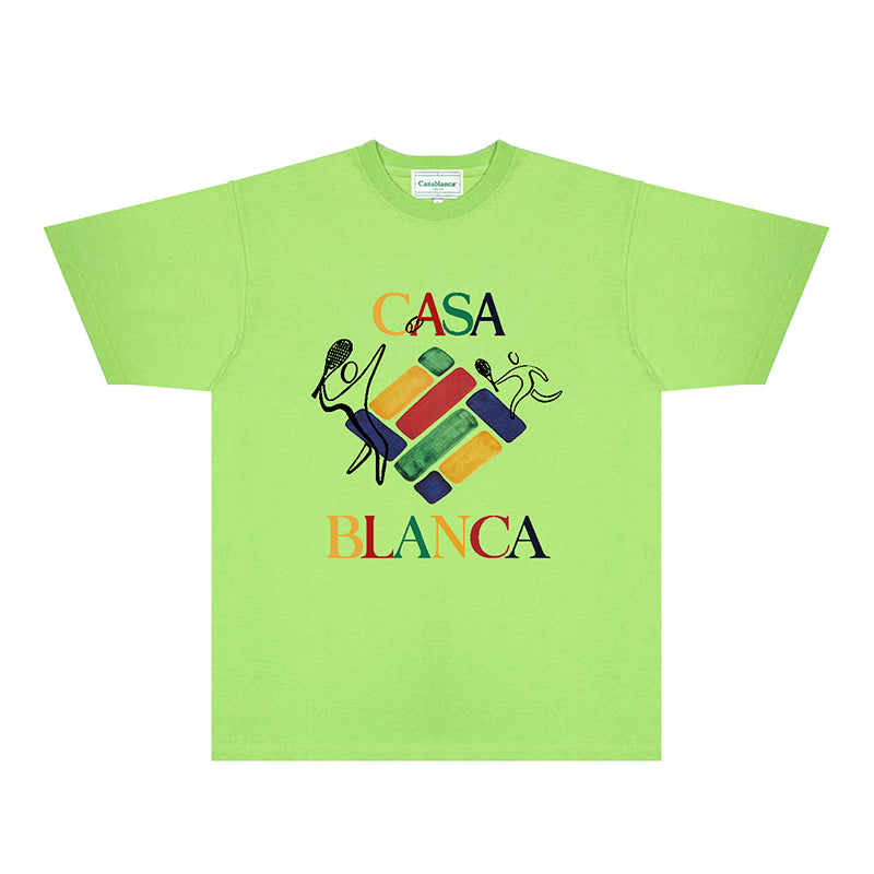 Casablanca T Shirts Fashion Print Street