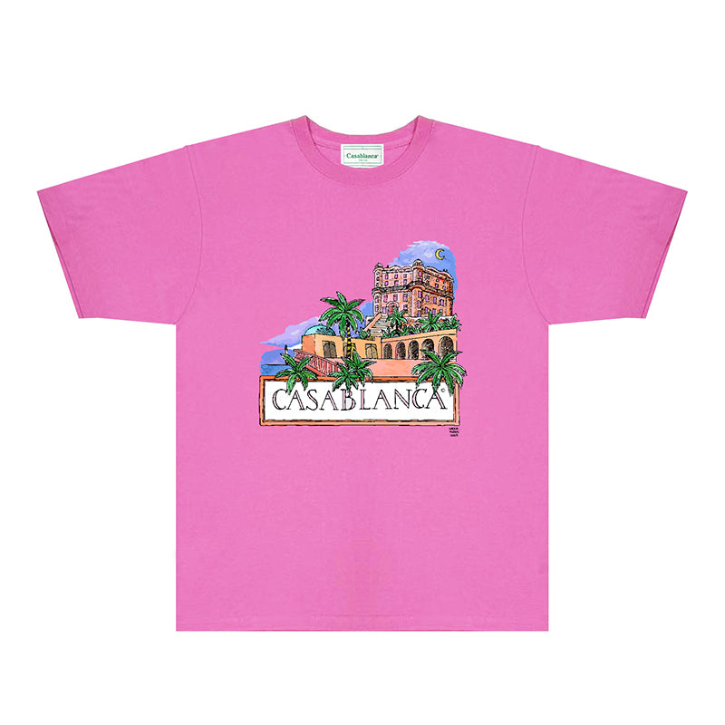 Casablanca T Shirts Fashion Print Street