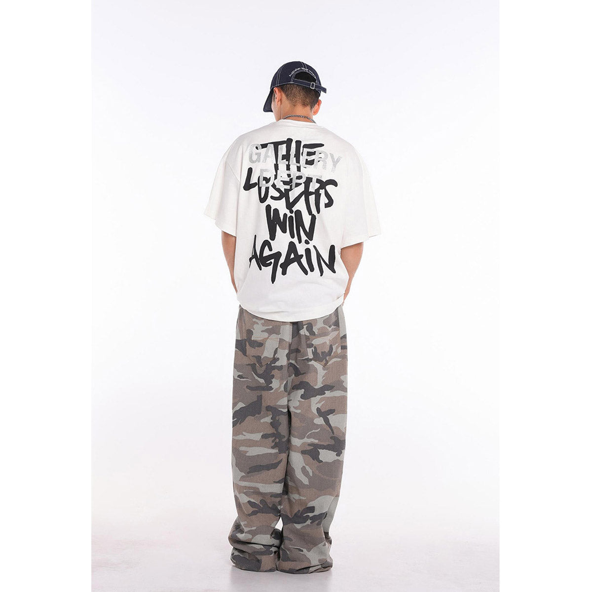 Unisex T-Shirts GALLERY DEPT Bigtooth Fun Printed Loose T-Shirt
