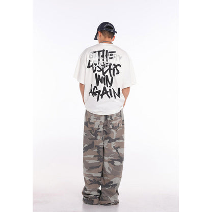 Unisex T-Shirts GALLERY DEPT Bigtooth Fun Printed Loose T-Shirt