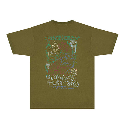 Casablanca T Shirts Fashion Print Street