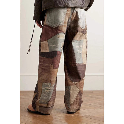 Unisex Pants Trendy Old Loose Jeans