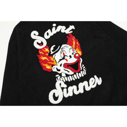 Unisex Baseball Jersey Saint Michael Joker Lapel Jacket