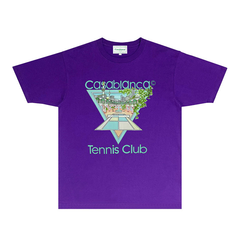 Casablanca T Shirts Fashion Print Street