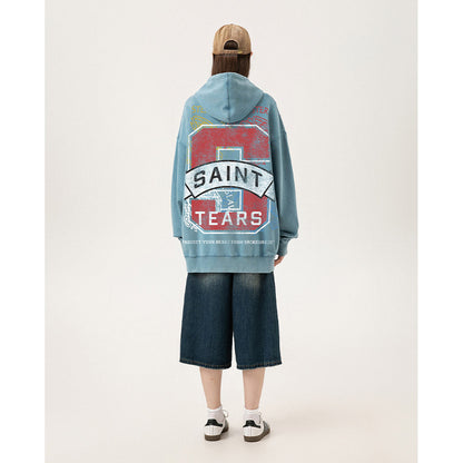 Unisex Hoodies Saint Michael Old Loose Hoodie