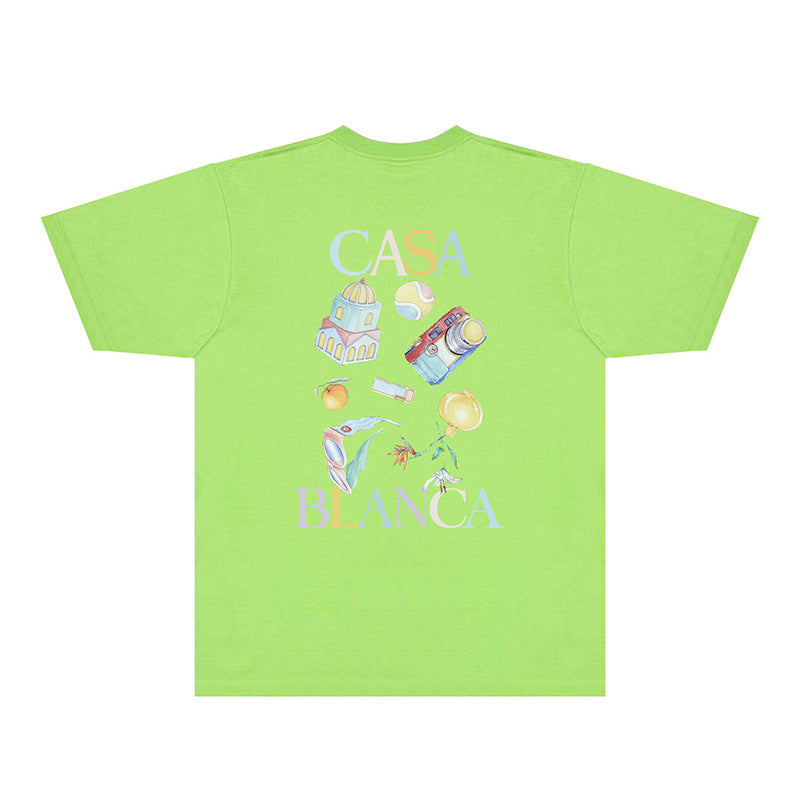 Casablanca T Shirts Fashion Print Street