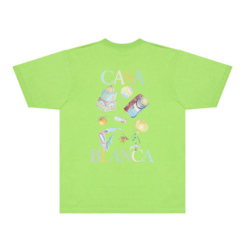 Casablanca T Shirts Fashion Print Street