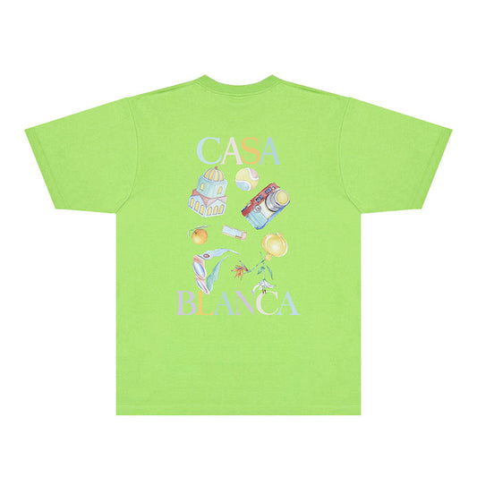 Casablanca T Shirts Fashion Print Street