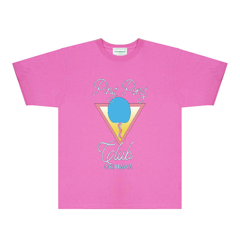 Casablanca T Shirts Fashion Print Street