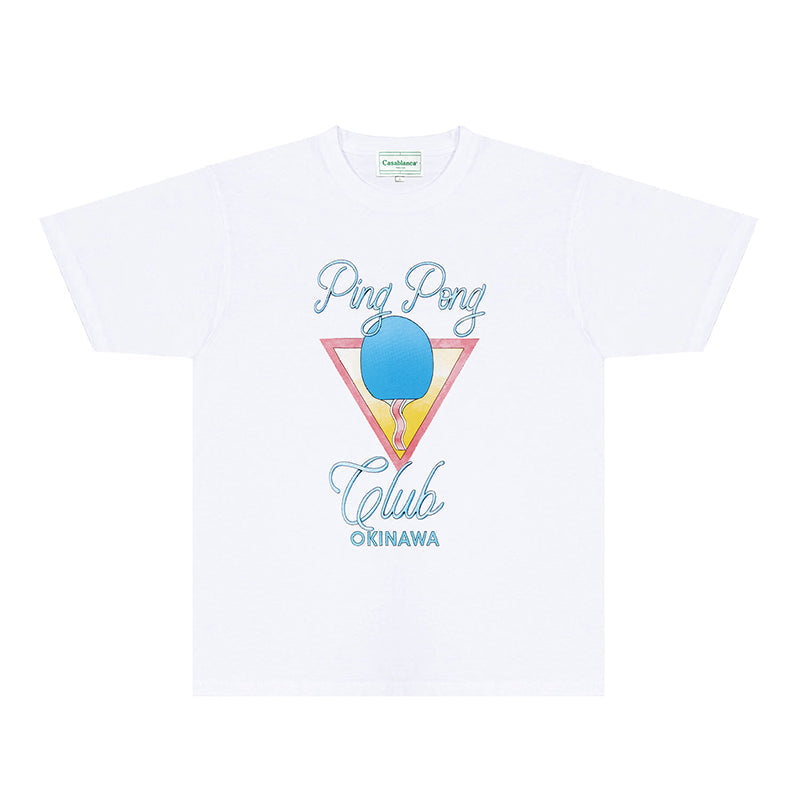 Casablanca T Shirts Fashion Print Street
