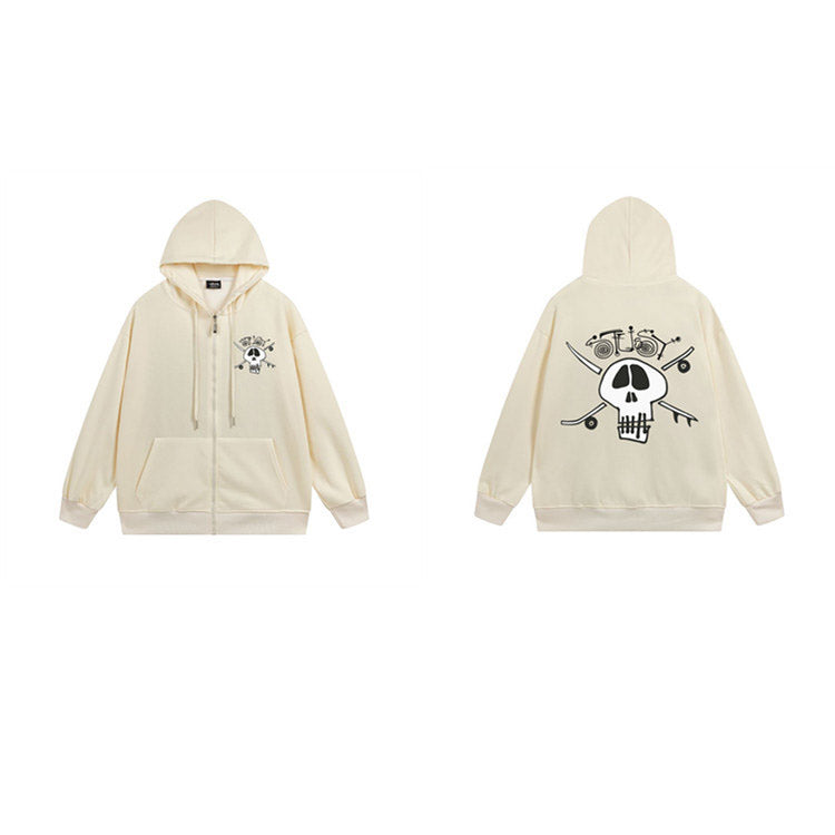 Stussy Hoodie Zip-Up Cardigan Fleece Hooded Sweater