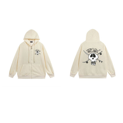 Stussy Hoodie Zip-Up Cardigan Fleece Hooded Sweater