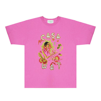 Casablanca T Shirts Fashion Print Street