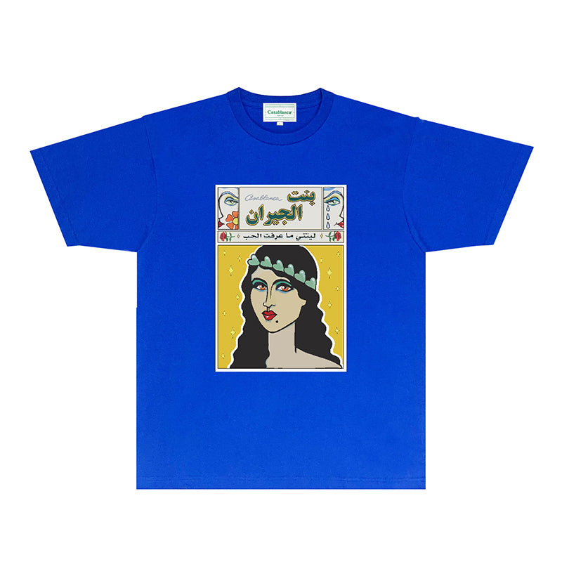 Casablanca T Shirts Fashion Print Street