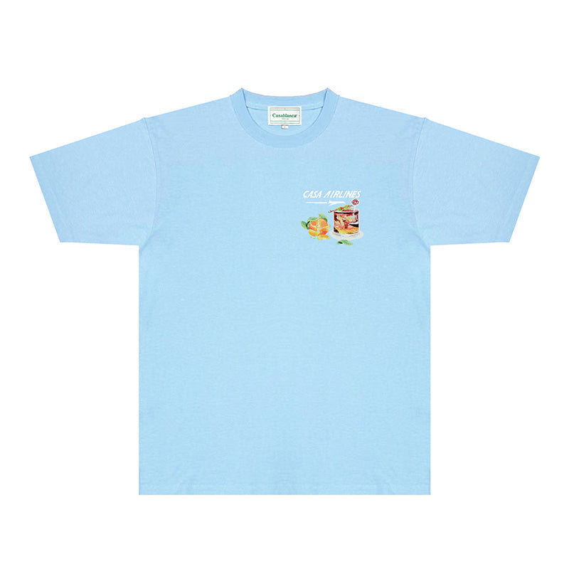 Casablanca T Shirts Fashion Print Street