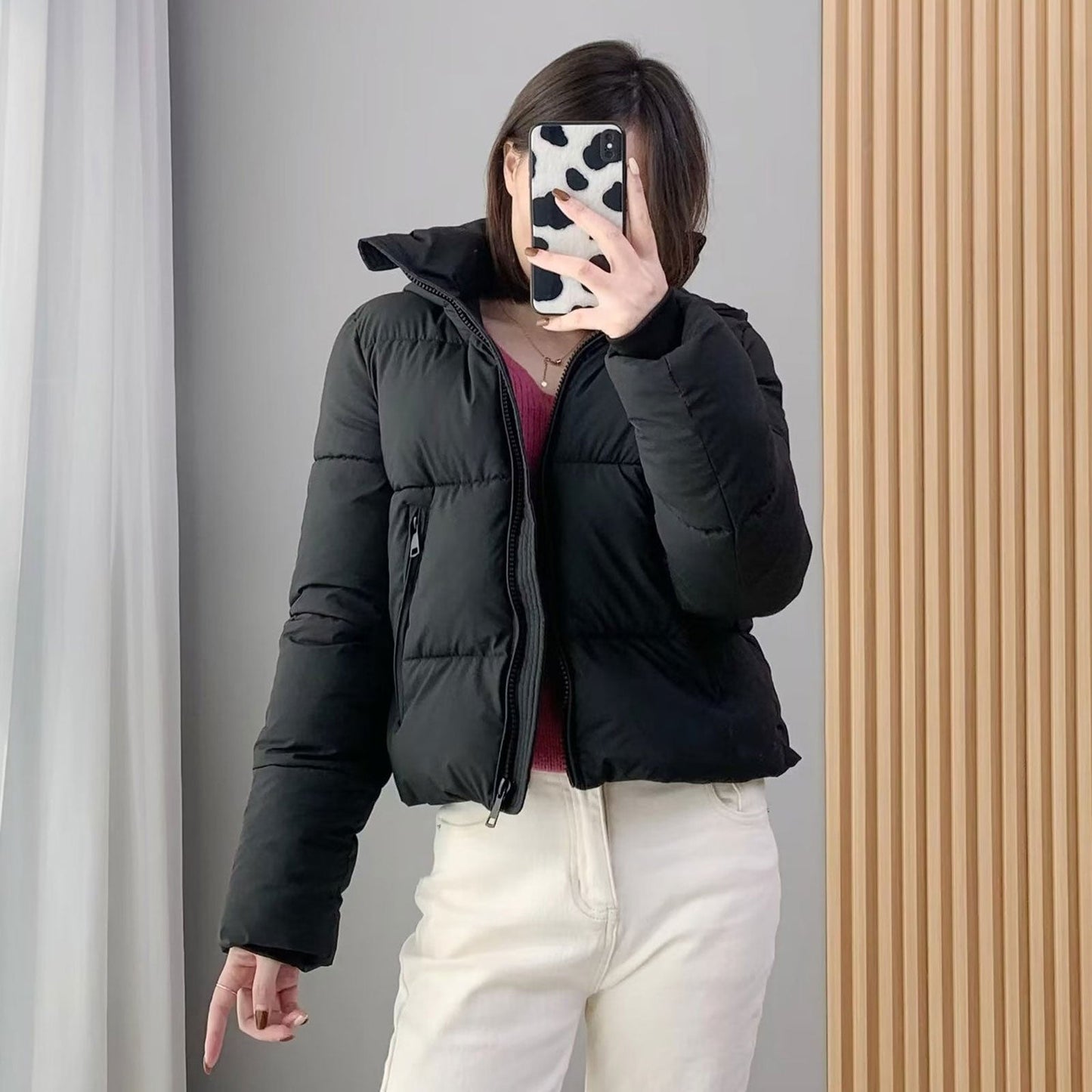 Women Cotton Coat Casual Lazy Loose Hooded Coat