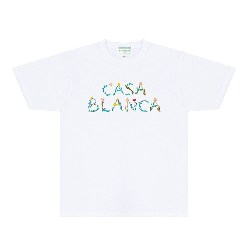 Casablanca T Shirts Fashion Print Street