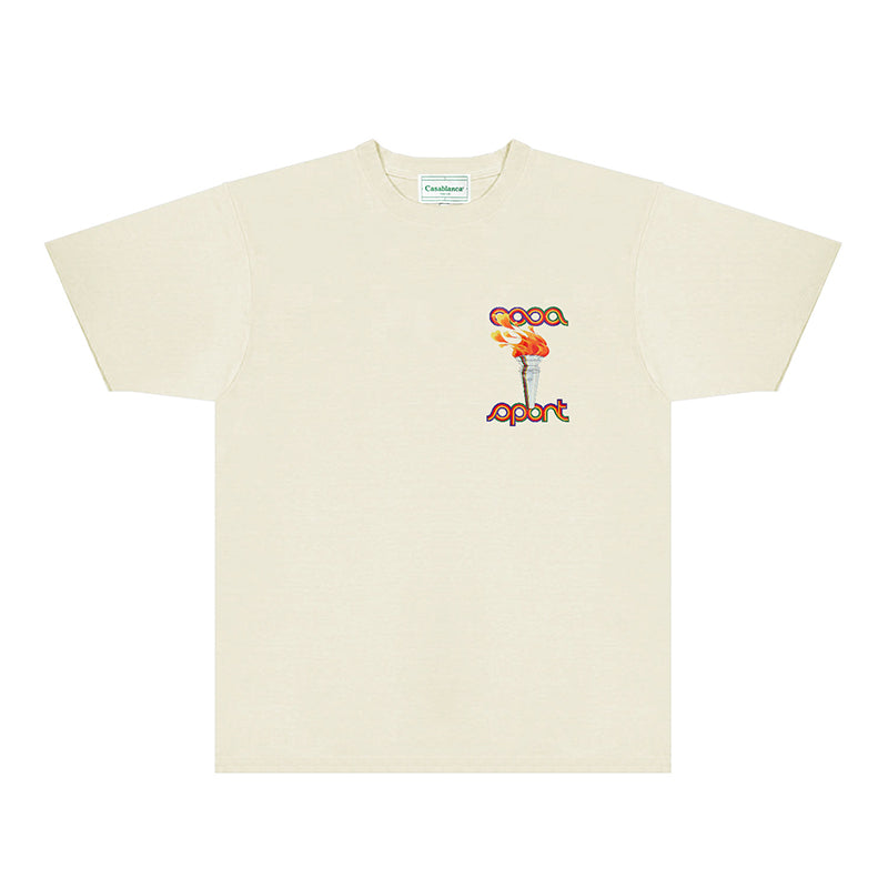 Casablanca T Shirts Fashion Print Street