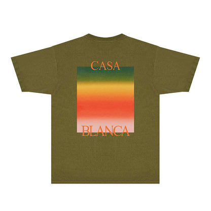Casablanca T Shirts Fashion Print Street