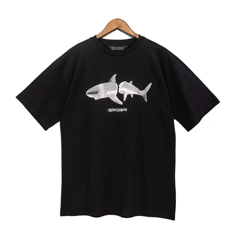 Palm Angels T Shirts Palm Angels Letter Print Short-Sleeve T-shirt Men's Loose