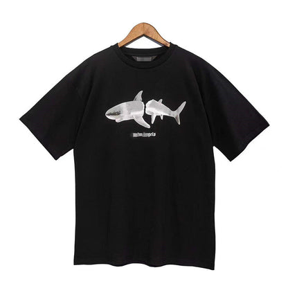 Palm Angels T Shirts Palm Angels Letter Print Short-Sleeve T-shirt Men's Loose