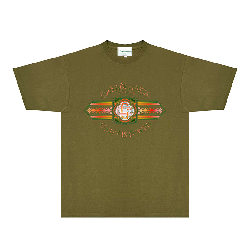 Casablanca T Shirts Fashion Print Street