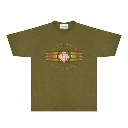 Casablanca T Shirts Fashion Print Street