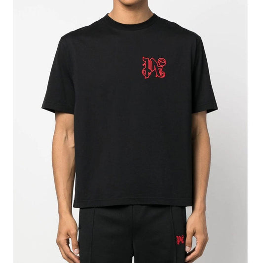 Palm Angle T Shirts Red Small Logo Half Sleeve Shirt